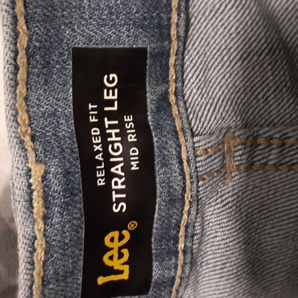 lee straight fit straight leg jeans